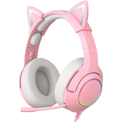 Headset Gaming onikuma With RGB LED K9 Rose